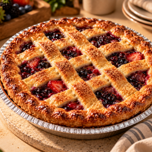 Kuchen de Frutos Rojos